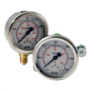 Pressure gauges, hoses and testpoints